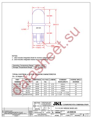 LE-0509-02W datasheet  